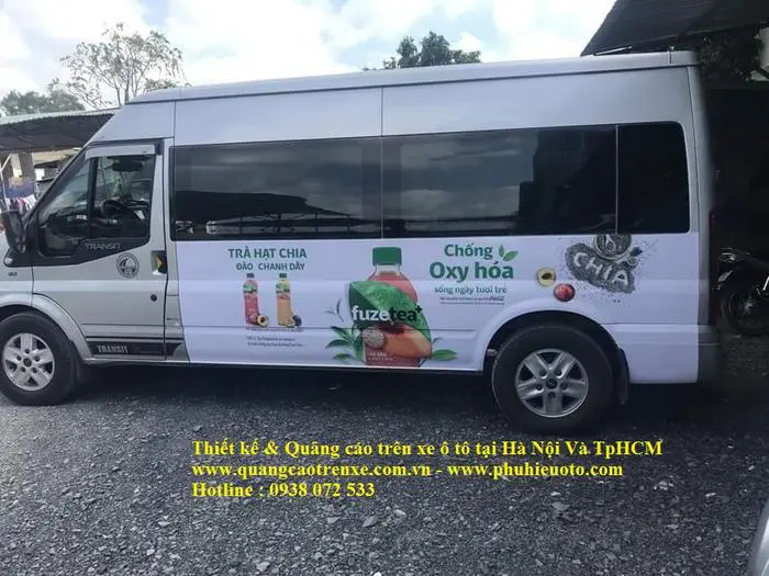 thiết kế thi công quảng cáo trên xe ô tô tại Hà nội