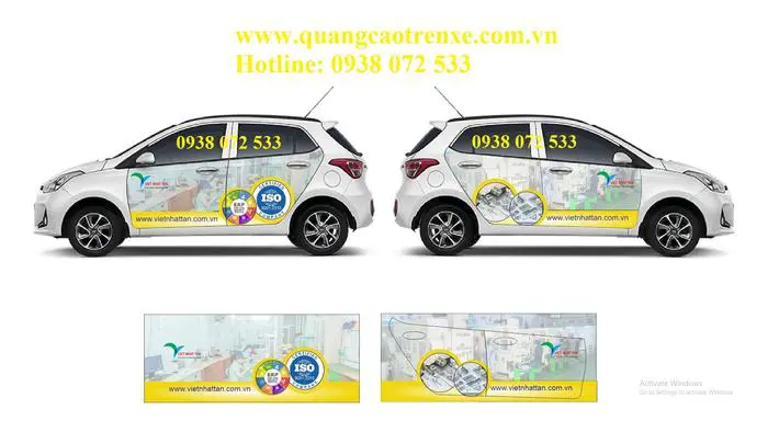 Thiết kế quảng cáo trên ô tô uy tín