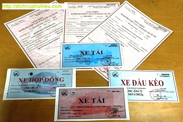 thủ tục cấp giấy phép kinh doanh vận tải, phù hiệu ô tô