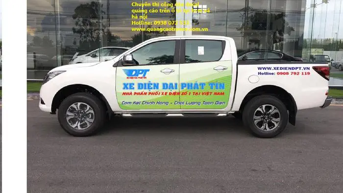 Thi công dán quảng cáo trên ô tô tại Hà Nội và Tp.Hồ Chí Minh chất lượng nhất