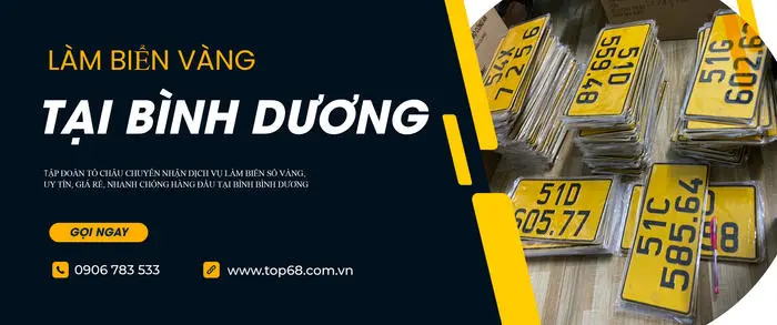 DỊCH VỤ XIN CẤP ĐỔI BIỂN SỐ MÀU VÀNG TẠI BÌNH DƯƠNG