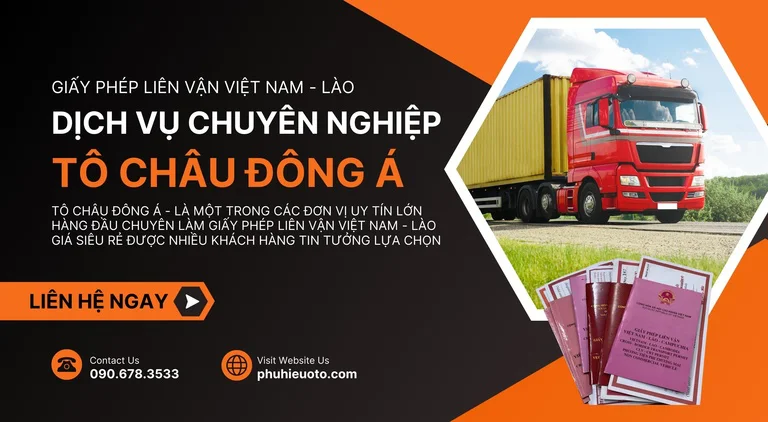 Giấy Phép Liên Vận Việt Nam Lào Tại Thanh Hóa Giá Tốt Nhất