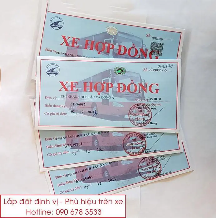 Dịch vụ làm phù hiệu xe hợp đồng nhanh Hà Nội