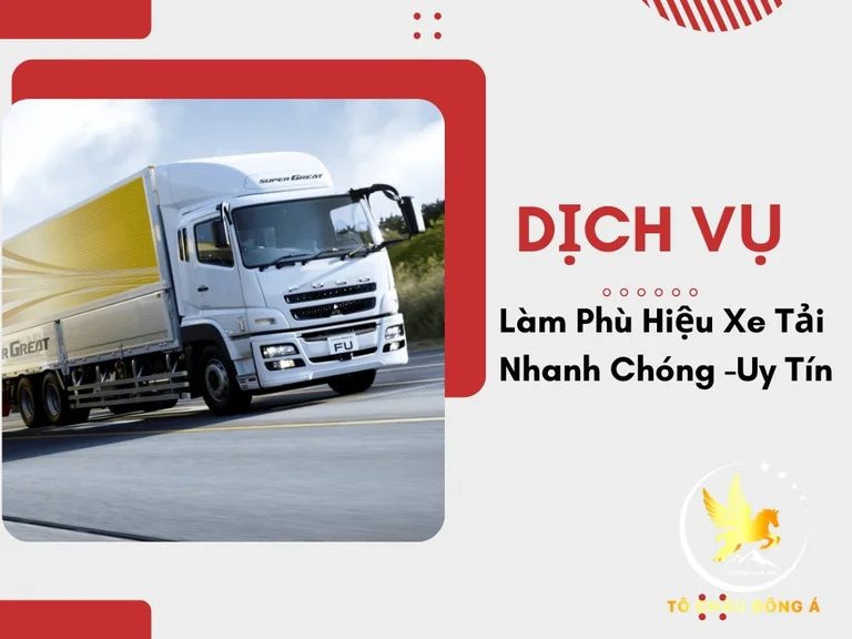 làm phù hiệu xe tải toàn quốc nhanh chóng, giá rẻ