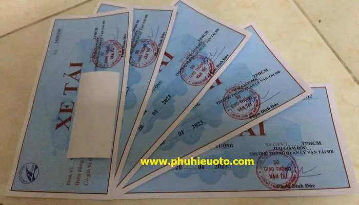 Dịch vụ làm phù hiệu xe tải toàn quốc