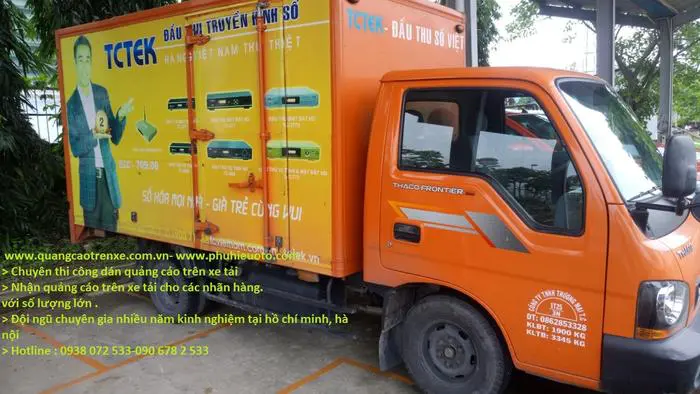 quảng cáo trên xe tải tại hcm