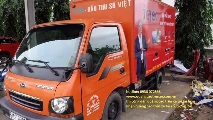 quảng cáo trên xe tải tại hcm