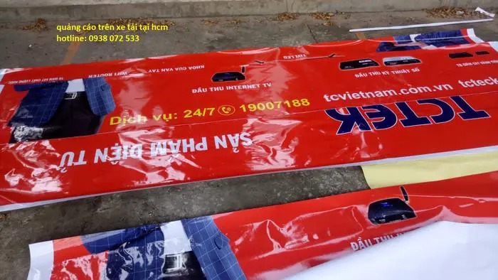 quảng cáo trên xe tải tại hcm