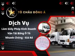 Dịch vụ làm giấy phép kinh doanh vận tải tại Bình Dương nhanh chóng, giá rẻ nhất