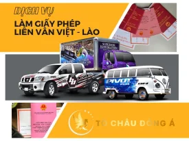 Giấy phép liên vận Việt - Lào 