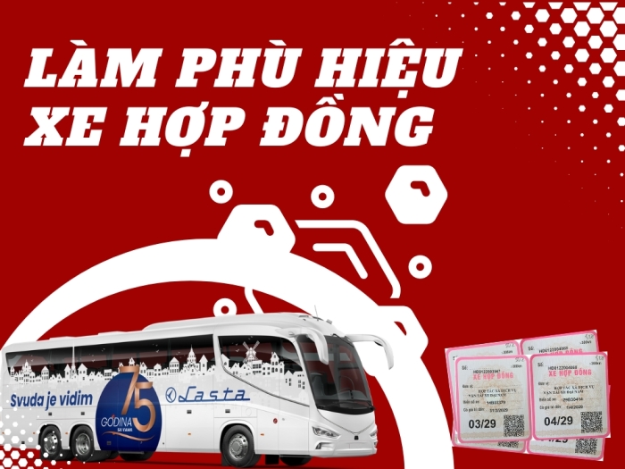 Phù hiệu hợp đồng xe du lịch 29 - 45c